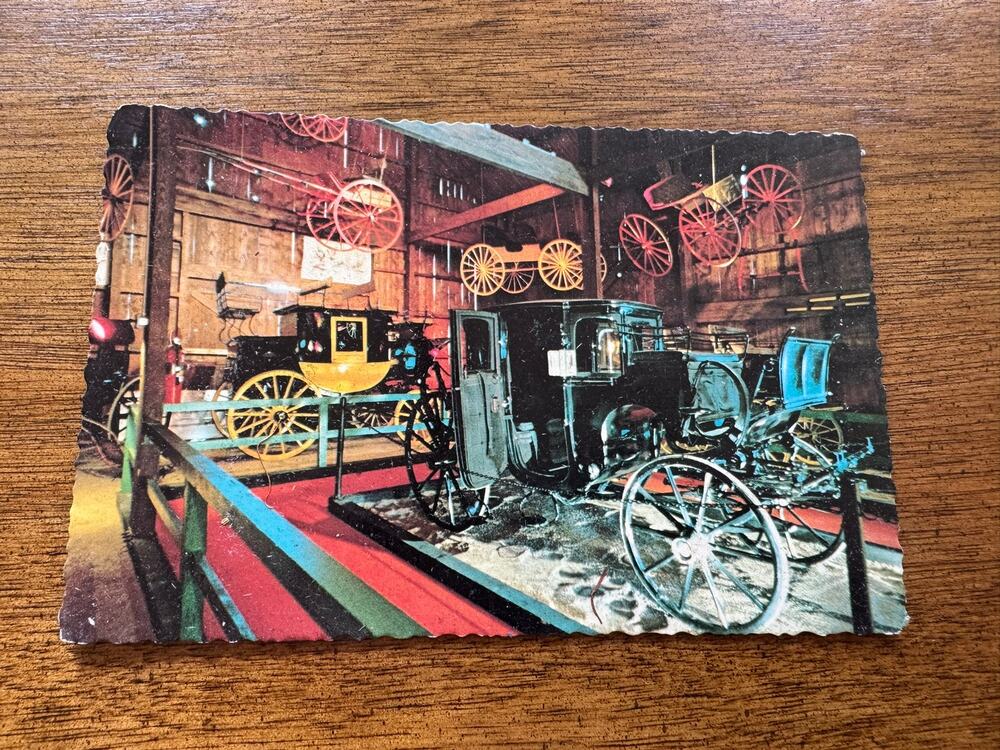 Vintage Genesee Country Museum Carriage Museum Mumford NY Unused Postcard